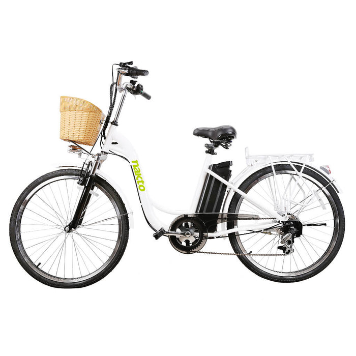Nakto Camel City 26” Women’s Cruiser Electric Bike 36V 250-350W With Basket